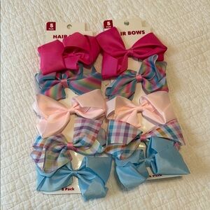 Colorful Kids Hair Bow Set - 5 Pack